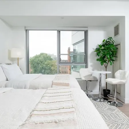Lux Studio 2Xqueen Beds Gym Near Mit Harvard